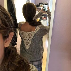 Grey American Eagle sweater